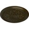 Ekena Millwork Luton Ceiling Medallion (Fits Canopies up to 1 1/8"), Hand-Painted Green Gold, 15 3/4"OD x 5/8"P CM16LUGGS - alternate 2